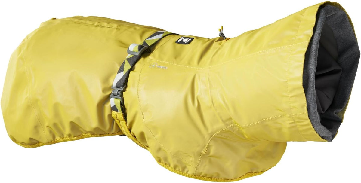 Turmeric yellow reflective dog coat, 22 inch size