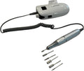 Handheld electric dog nail grinder with six diamond and sanding bits