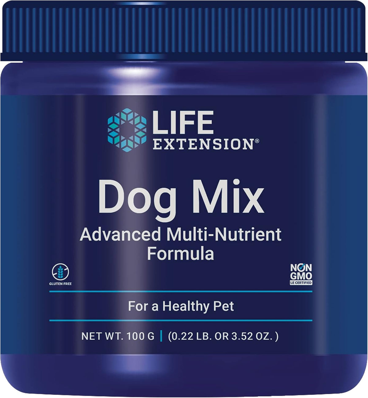 Containers of dog multivitamin supplement with probiotics and vitamins