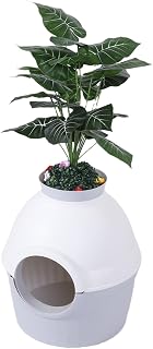 Extra Large Cat Litter Box with Plant Enclosure, 23.62 Inch