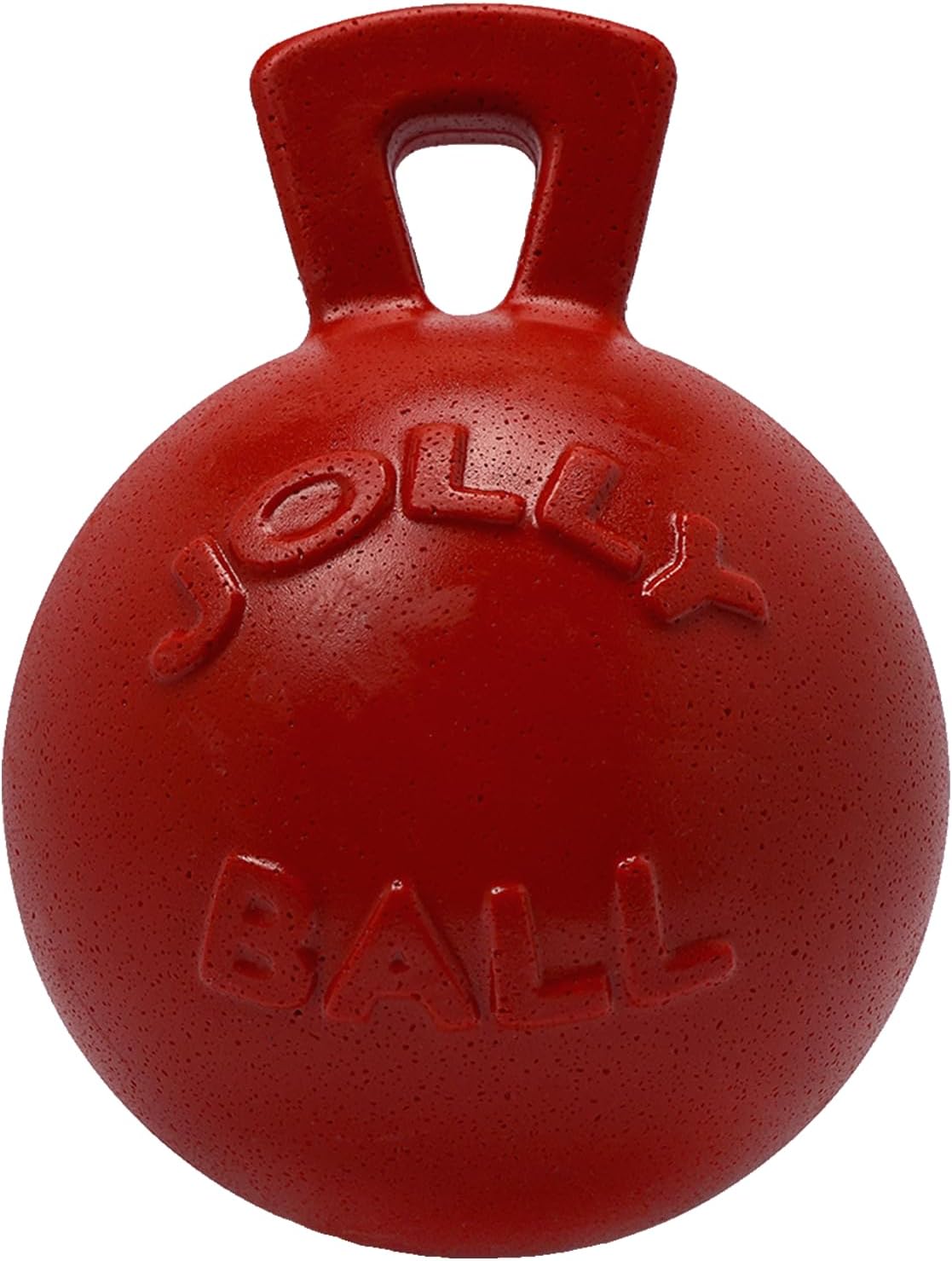 Blue 4.5 inch heavy duty ball dog toy with handle – view 7