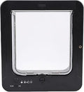 Automatic Pet Door with Collar Activated Sensing for Cats and Dogs, 2-Way Entry Control, Safety Guard, Plastic