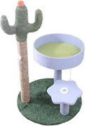 Cactus Cat Climbing Frame with Three-Layer Scratching Board, Blue