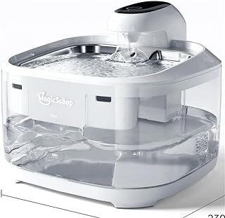 Automatic Pet Water Fountain with Filter, Clear, for Dogs and Cats