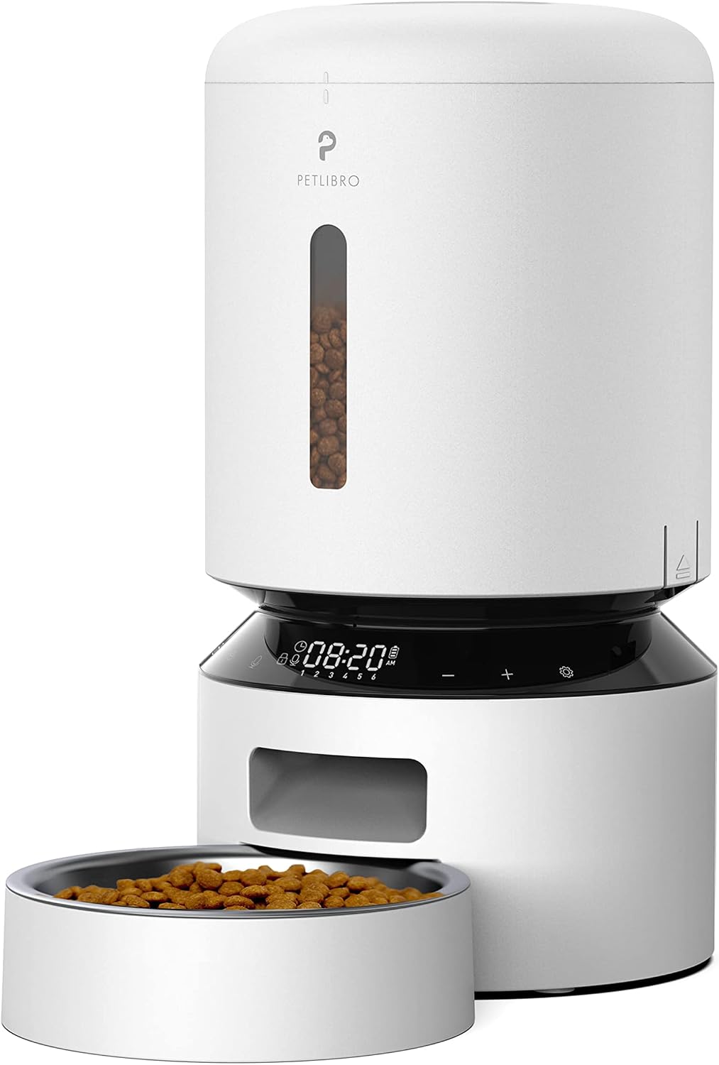 Refrigerated automatic wet food cat feeder with stainless steel bowl – view 2