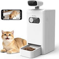 XLY-M1 Automatic Cat Feeder with 4MP HD Camera, 3.5L Food Dispenser, Night Vision, Timed Feeding for Dry Food, App Control