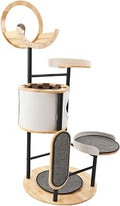 66-Inch Corner Cat Tree Tower with Scratching Post, Condo and Hammock