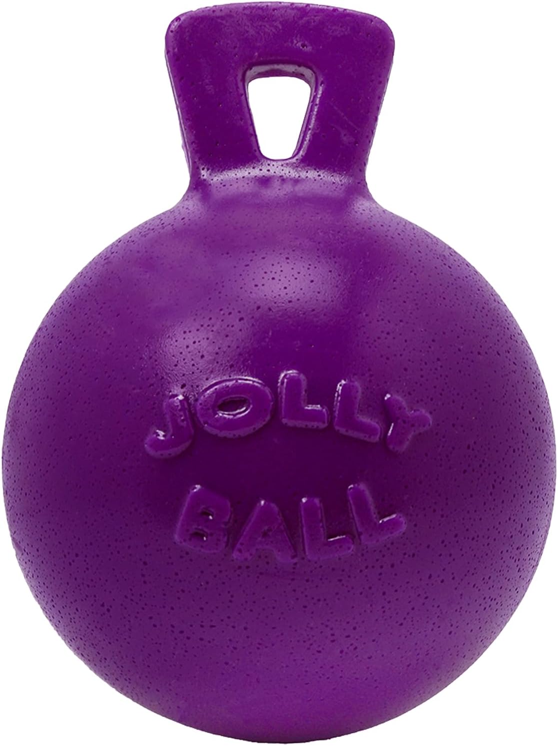 Blue 4.5 inch heavy duty ball dog toy with handle – view 8