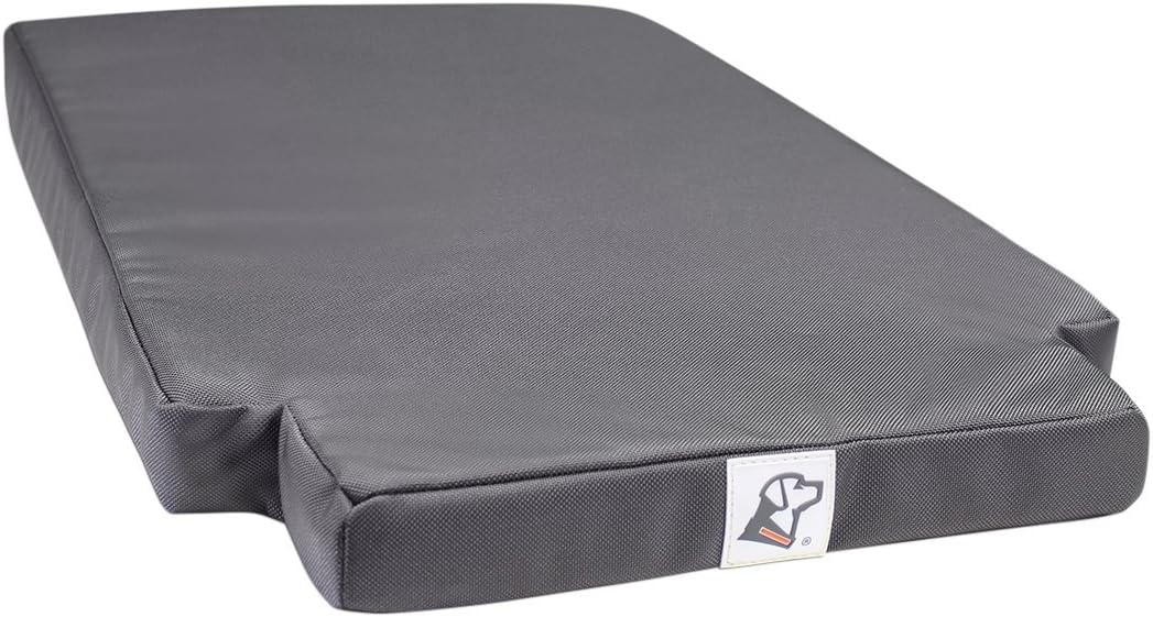 Gel-infused memory foam orthopedic pad for a dog kennel