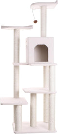Ivory 68 inch multi-level cat tree