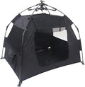 Outdoor Cat Enclosure, Foldable Black Playpen