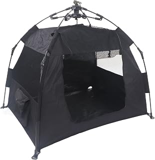 Outdoor Cat Enclosure, Foldable Black Playpen
