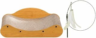 Cat Scratcher Sofa with Corrugated Paper Scratching Board and Catnip Toy, Style 2, Extra-Large