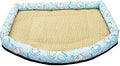 Rattan-Woven Cat Nest, Four-Season Semi-Enclosed Kitten and Dog Bed, Cool
