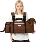 Long body dog carrier backpack with mesh window