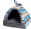 Half-Closed Pet Tent Bed for Dogs and Cats (D)