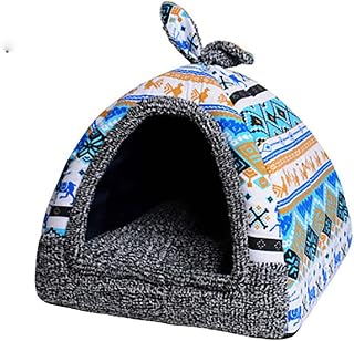 Half-Closed Pet Tent Bed for Dogs and Cats (D)