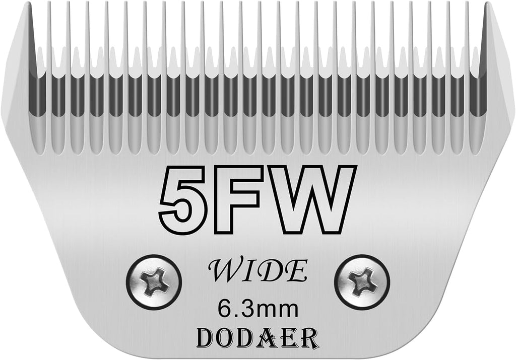 Set of eight ceramic dog clipper blades labeled by size – view 6