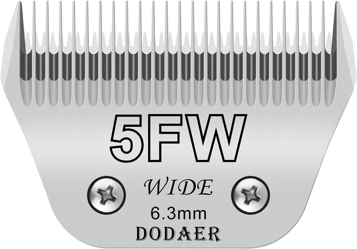 Set of eight ceramic dog clipper blades labeled by size – view 6