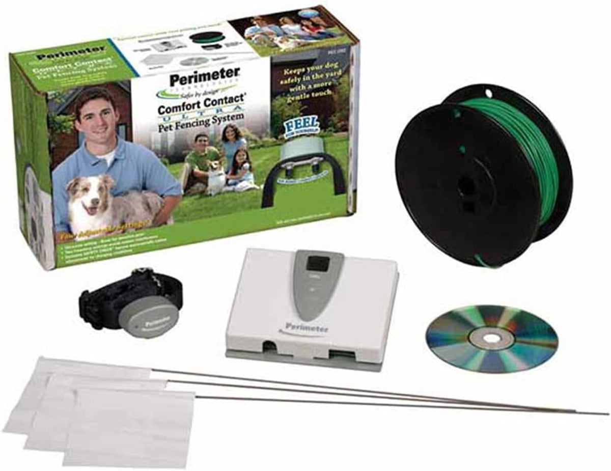 In-ground dog fence transmitter and collar with soft contacts