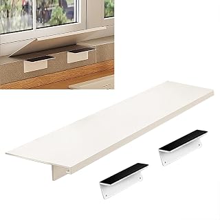 Magnetic Window Sill Extender Shelf for Cats, No Drill, Detachable Metal Ledge