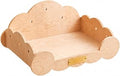 Wooden Pet Bed with Nameplate and Silhouette Design, S