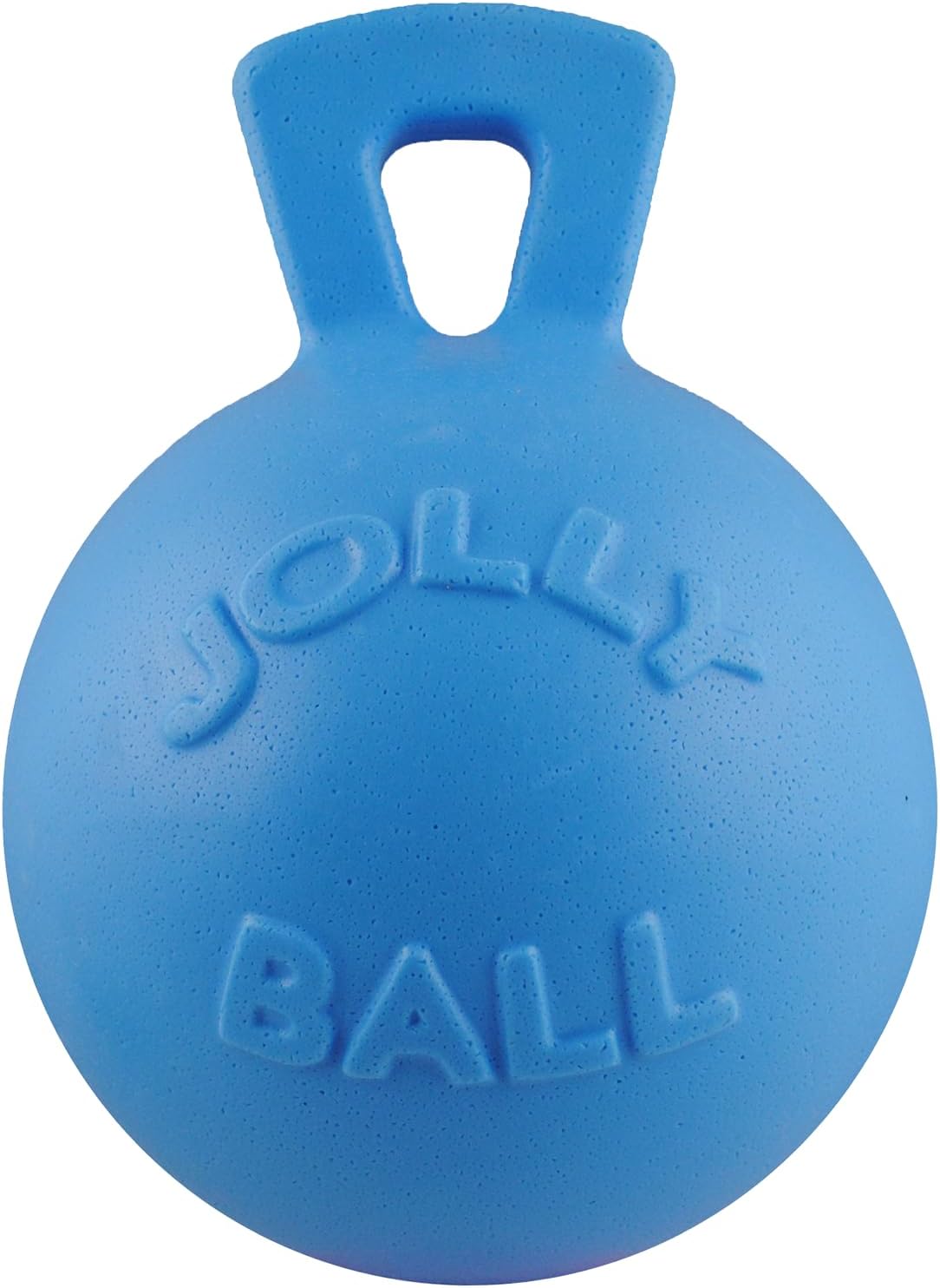 Blue 4.5 inch heavy duty ball dog toy with handle – view 14