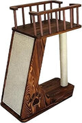 2-Tier Cat Tower with Scratching Post for Small to Medium Cats