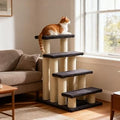 4-Tier Cat Tree Step Tower with Sisal Scratching Post