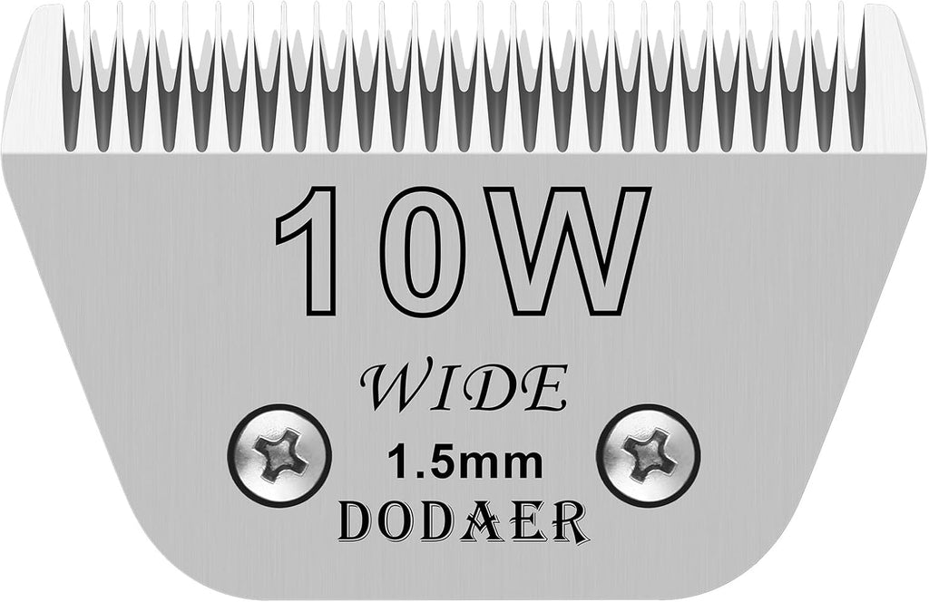 Set of eight ceramic dog clipper blades labeled by size – view 8