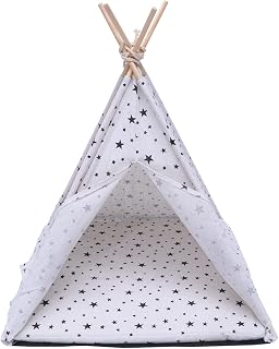 Portable Pet Teepee Tent Bed for Dogs and Cats
