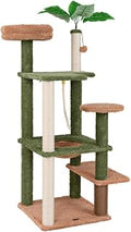 Multi-Level Cat Tree Apartment with Sisal Posts and Self-Groomer