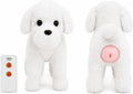 Brown plush silicone humping companion toy for small dogs – view 2