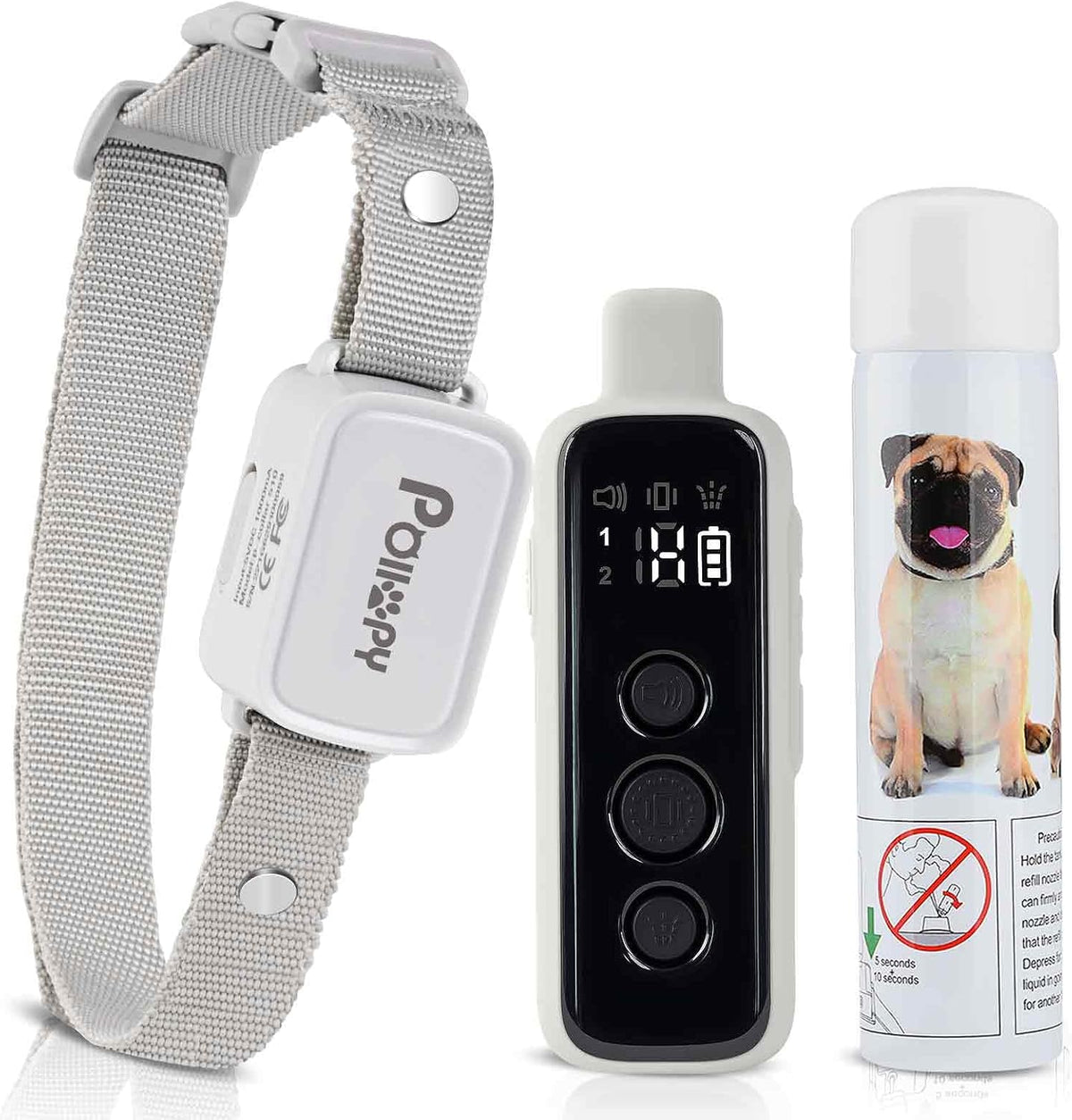 Citronella spray dog training collar with handheld remote – view 2