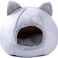 Pet Tent Cave Bed for Cats and Small Dogs with Washable Cushion