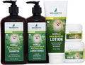 Five-piece peppermint and tea tree pet skin care kit