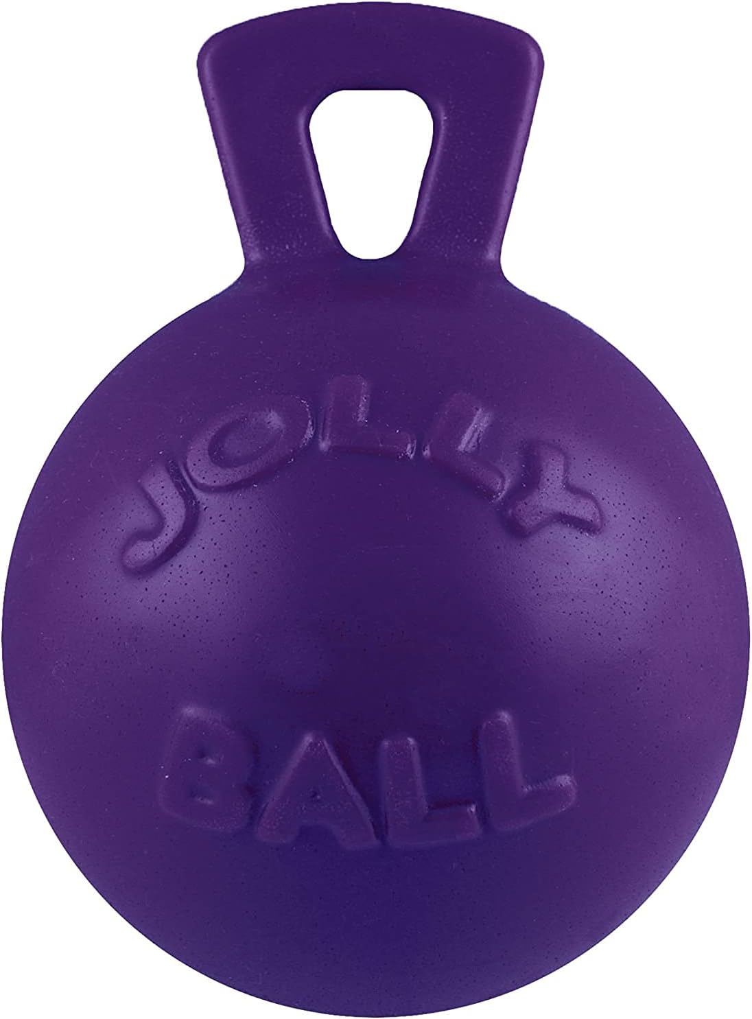 Blue 4.5 inch heavy duty ball dog toy with handle – view 10