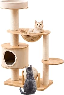 Multi-Level Cat Tree Tower with Scratching Post and Condo