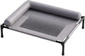 Raised Cat Bed with Mesh Surface, Lofted Bed, Waterproof, Washable, Gray