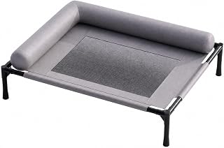 Raised Cat Bed with Mesh Surface, Lofted Cot, Waterproof, Easy To Assemble, Gray