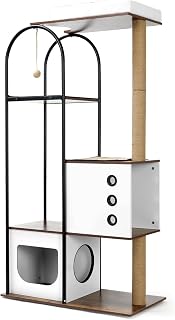 59.8-Inch Cat Tree with 2 Sisal Scratching Posts