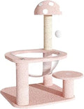 Cat Activity Center, Compact Plush Perch Cat Bed, Interactive Kitten Scratcher