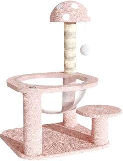 Cat Activity Center, Compact Plush Perch Cat Bed, Interactive Kitten Scratcher