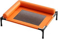Raised Cat Bed with Mesh Surface, Lofted Bed, Waterproof, Washable, Orange