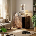 Large Cat Litter Enclosure for Self-Cleaning Litter Boxes, with Litter Collector, Adjustable Shelf and Charging Station