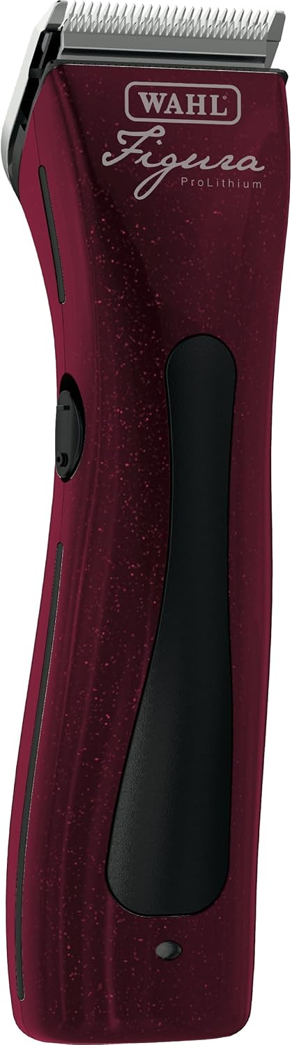 Metallic red cordless horse clipper kit