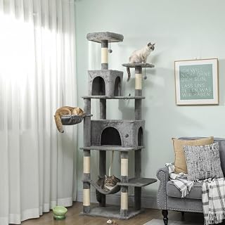 Cat Tree Tower with Sisal Scratching Posts for Indoor Cats