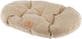 Brown double-sided tweed and velvet pet cushion, 78 x 50 cm – view 3
