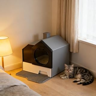 Easy-to-Clean Cat Litter Box