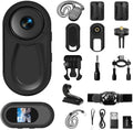 Mini 1080P body camera with LCD screen, pet collar mount and bicycle bracket